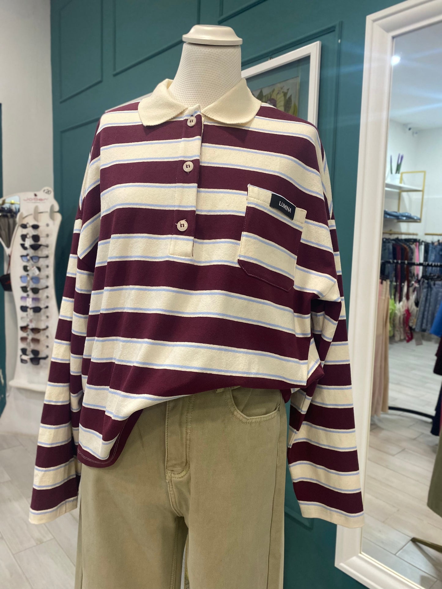 Polo a righe