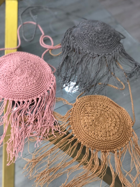 Borsa Paglia con Tracolla