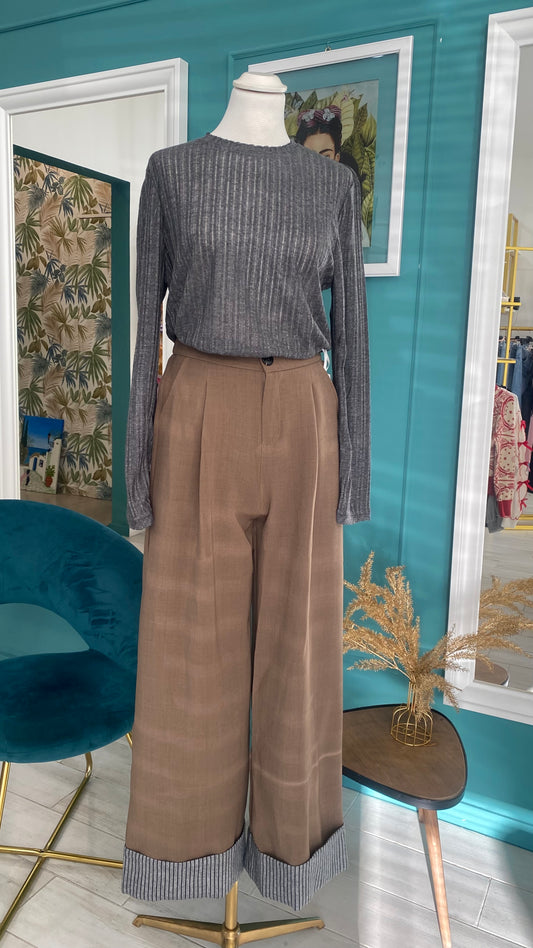 Pantalone risvolto