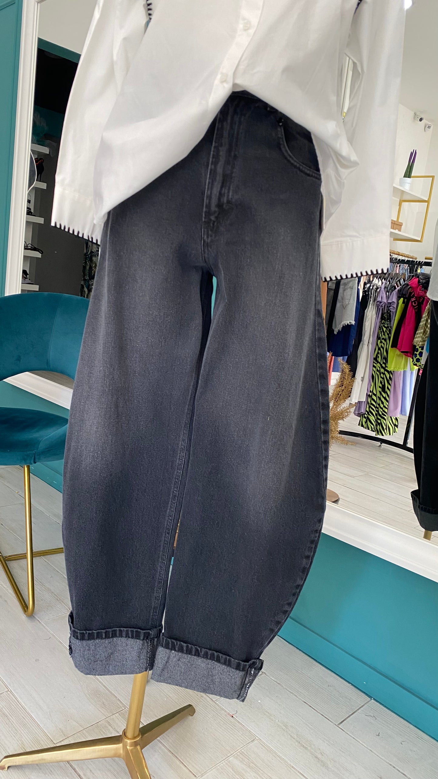 Denim Black Ballon