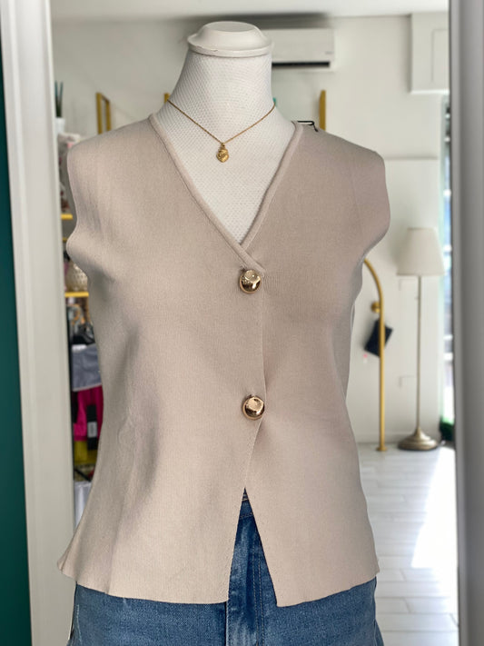 Gilet con bottoni